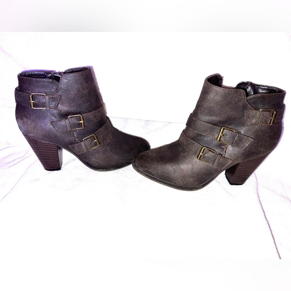Brown Ankle Boots. Forever. In Good Pre- Owned Condition.